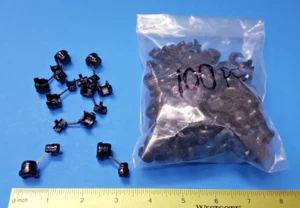 (100PCS) Strain Relief , 1150 , Heyco , Variable Size Bushing, Black - Picture 1 of 3