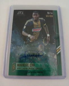 2015 Topps APEX Green MLS Maurice Edu Philadelphia Union Karte Auto 50/99 - Bild 1 von 5