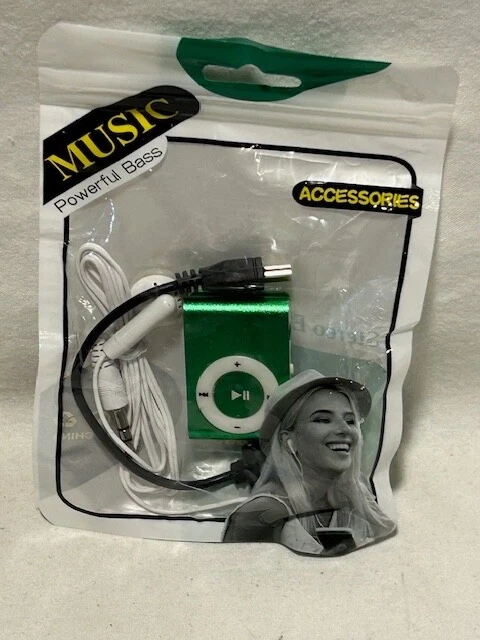 Mini USB Clip Sport MP3 Player Walkman Up To 32GB Micro SD Memory Card - Green - Image 1 of 1