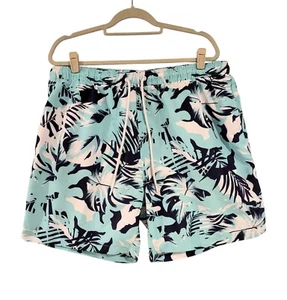 Costume da bagno uomo Calvin Klein XXL blu acqua tropicale coulisse tasche foderato - Foto 1 di 4