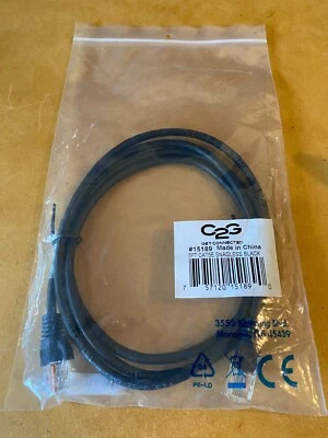 Cables To Go Cat5E 350 MHz Snagless Patch Black 5 ft (#15189) - Brand New - Image 1 of 3