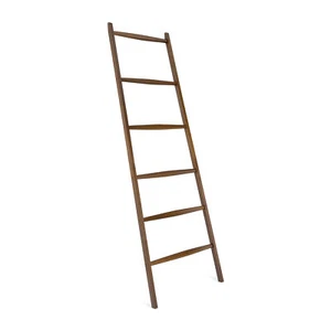 Escalera toallero de madera perchero de pie organizador decorativo ensamblable - Imagen 1 de 7