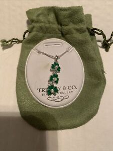 vintage estate Irish Trinity & Co Clover Irish 3 Tier Clover Necklace New