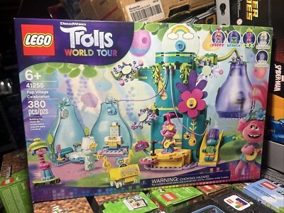 LEGO Retired Set #41255 Trolls World Tour Pop Village Celebration, NIB wear - Image 1 of 4