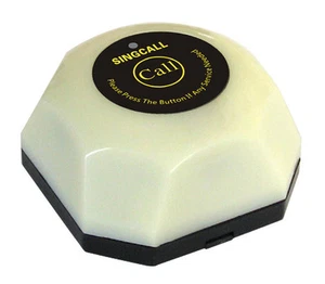 Campana de camarero inalámbrica de una sola llamada con botón blanco para invitados para hospital - Imagen 1 de 7