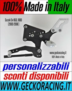 PEDANE ARRETRATE REGOLABILI SUZUKI SV 650, 1000 (2003-2008) SV650 - Foto 1 di 8