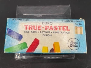 Duro True Pastel 12 Stück verschiedene Farben Vintage Pastell Stick OVP GEBRAUCHT - Bild 1 von 6
