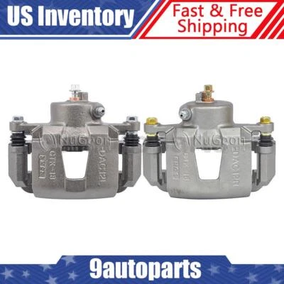 Par de pinzas de freno de disco delanteras con soporte para Chevrolet Aveo 2004-2011 Foto 1 de 4