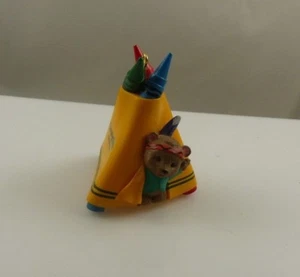 Crayola crayons teepee bear Hallmark Christmas ornament xmas 1995 - Picture 1 of 8