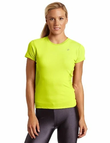 Camisa top de manga corta favorita para mujer de ASICS - púrpura o amarillo Foto 1 de 1