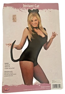 "Funworld" Instant Cat Costume w. Ears, Tail & Bell Collar - Picture 1 of 9