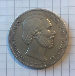 2,5 Gulden Nederland/Niederlande Münze 1850 silber 