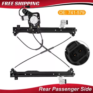 Rear Right Window Regulator w/ Motor For Chevy Silverado GMC Sierra 1500 2500 - Picture 1 of 7