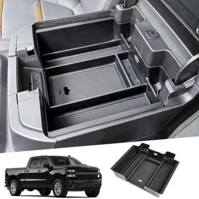 Center Console Organizer Armrest Tray For 2019-2022 Chevy Silverado/Sierra 1500 Foto 1 de 4
