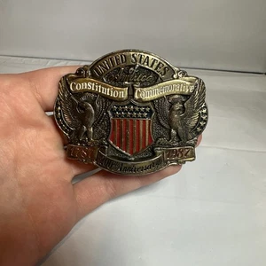 VTG Limited Edition USA Commemorative Constitution 200th Anniversary Belt Buckle - Picture 1 of 4