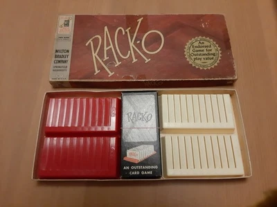 MILTON BRADLEY CO.  RACK-O GAME 1956 COMPLETE. AGES 12-ADULT NO 4615 MADE IN USA - Image 1 of 4