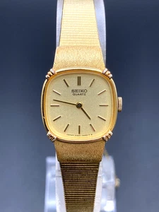 [N Mint/New Batt] Seiko 2320-6710 Damen Vintage Uhr Gold Dial Quartz Japan - Bild 1 von 17