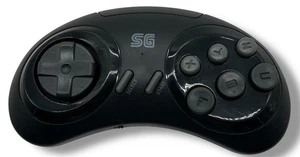Controller wireless SG Sega Genesis Data Frog nero Y2-SG testato - Foto 1 di 4
