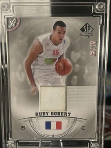 Rudy Gobert Jersey Fusion 2013-14 SP Authentic Basketball RC card #53/75 - Picture 1 of 4