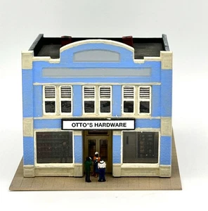 Woodland Scenics N Scale Custom Painted/Weathered "OTTO'S" Hardware Lighted Shop - Picture 1 of 6