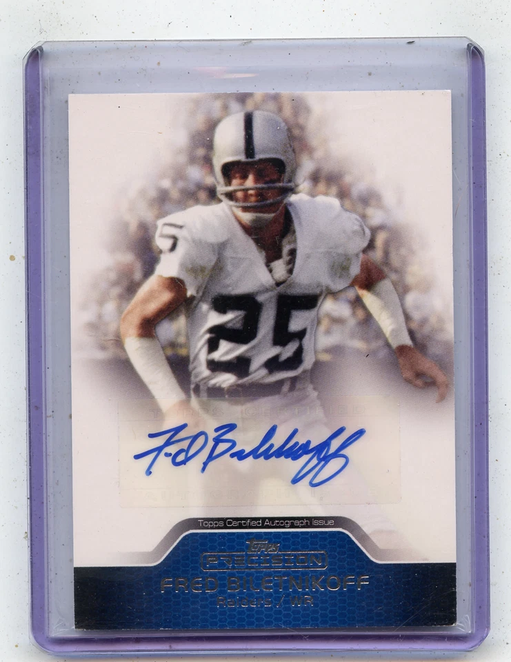2011 TOPPS PRECISION #PCRA-FB FRED BILETNIKOFF AUTOGRAPH, RAIDERS HOF, 111425 - Image 1 of 1