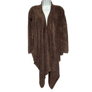 Barefoot Dreams CozyChic Lite Weekend Wrap Cardigan Womens S/M Chocolate Brown - Picture 1 of 8