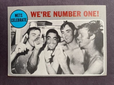 1970 Topps #198 Mets Celebrate Nolan Ryan Foto 1 de 2