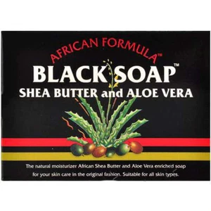 Afrikanische schwarze Seife Sheabutter und Aloe Vera, 3,5 oz (10er Pack) - Bild 1 von 1