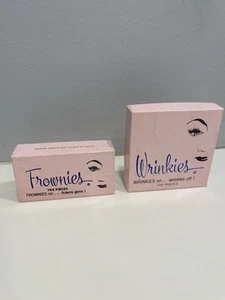 Vintage FROWNIES & Wrinkies Forehead Between Eyes Patches Box *Mostly Unused - Picture 1 of 5