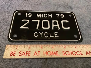 Vintage 1979 Michigan Motorcycle License Plate NOS Never Issued 270AC - Picture 1 of 1