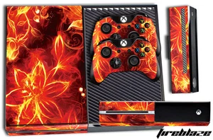 Designer Skin for XBOX ONE 1 Console Controller Stickers Decal Flower FIREBLAZE - Picture 1 of 1