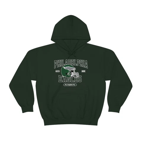 Retro Philadelphia Eagles NFL Sport Super Bowl Football Gift Fan Unisex Hoodie Cover