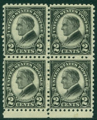 EDW1949SELL : USA 1923 Scott #612 Block of 4 Mint Never Hinged Fresh Cat - Image 1 of 2