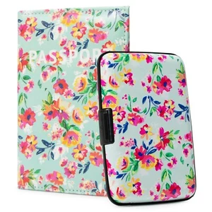 RFID Blocking Wallet and RFID Blocking Passport Holder Set - 50 Options - Picture 1 of 81