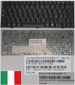 Teclado qwerty Italiano MSI Wind U100 Akoya E1210 V022322BK2 S1N-1EIT271-SA0 - Imagen 1 de 1