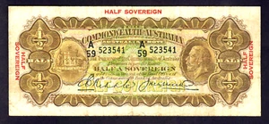 Australia R-7. (1928) Riddle/Heathershaw - Ten Shillings. Geo V Portrait. Fine+ - Picture 1 of 2