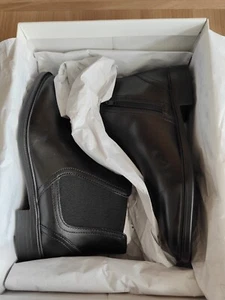 Geox Hombres U Gladwin A Botín Negro Reino Unido Talla 6 - Nuevo en Caja - Imagen 1 de 9