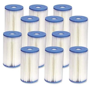 12 Pack Intex Type B Filter Cartridge for Above Ground Swimming Pool Pumps - Picture 1 of 2