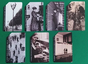 Lotto 7 schede telefoniche usate TIRATURA 20000 IL LAVORO come foto - Foto 1 di 2