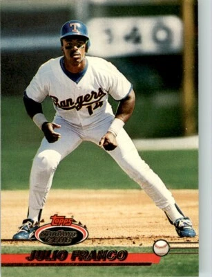 1993 Stadium Club MLB Julio Franco #651 - Image 1 of 2