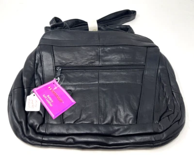 NUEVO Bolso de Hombro Etiquetas Embassy™ Cuero Genuino Sólido, 10 x 13". Artículo #LUPURSE16 Foto 1 de 4