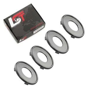 4 tapas de buje tapa de llanta cubierta de buje negro ø 70 mm para VW - Imagen 1 de 4