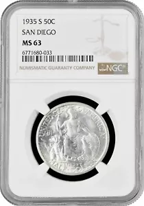 USA half dollar 1936 S, NGC MS63, "Pacific International Exposition in San-Diego - Picture 1 of 2