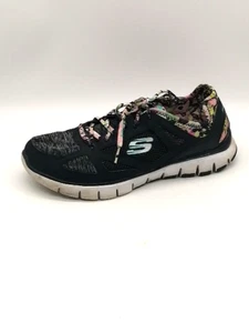 Skechers Womens Sneaker Black 8.5 Relaxed Fit Walking Shoes Memory Foam 12133 - Picture 1 of 10