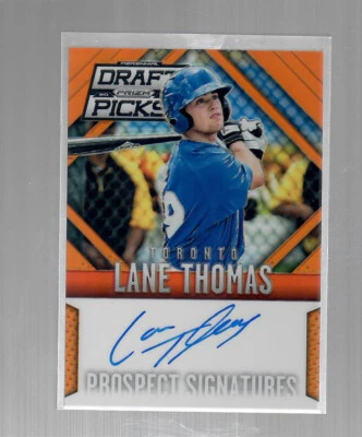 Lane Thomas 2014 Prizm Perennial Draft Picks Orange Prizm Auto 11/60 Autograph - Image 1 of 2