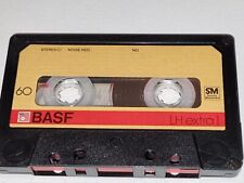 VINTAGE SINGLE USED BASF LH extra I 60 BLANK AUDIO CASSETTE TAPE IN VGC