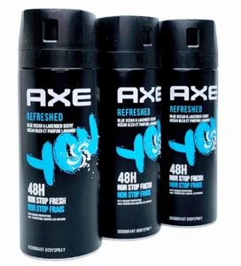 3 Pack Axe You Refreshed Deodorant Body Spray 48H Non Stop Fresh 150ml Free Ship - Picture 1 of 3