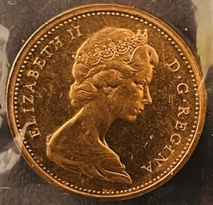 2-1968 Canada Very Rare 1 Cents Coin P/L Cameo & non Cameo Sealed From Mint Set. - Picture 1 of 4