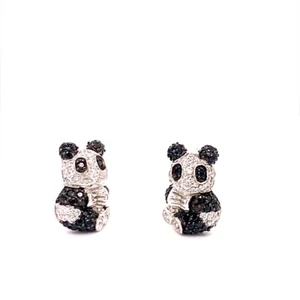 Panda Ohren Silber Und Zirkonia - Bild 1 von 2