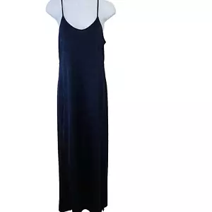 Intimately Maxi Slip Dress Small Dark Blue Whimsygoth Fairy Stretch Fairy - Picture 1 of 8